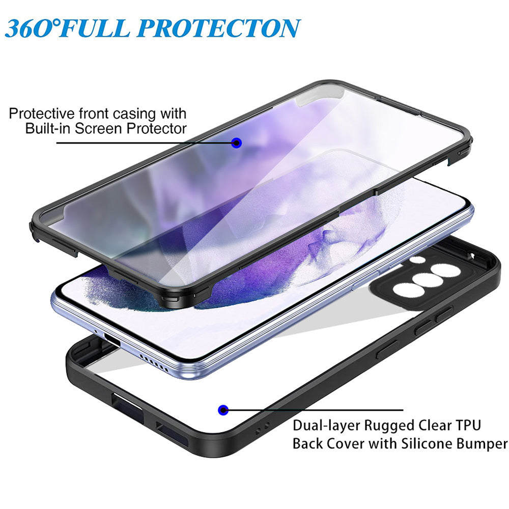 For Samsung Galaxy S23 Acrylic TPU Clear Phone Case Camera Lens Protection Phone Cover with PET Screen Film For Samsung Galaxy S23 Acrylic TPU Clear Phone Case Camera Lens Protection Phone Cover with PET Screen Film